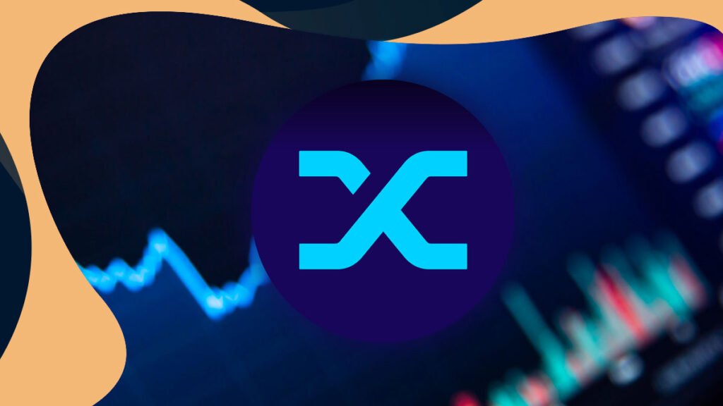 snx logo and chart on the background