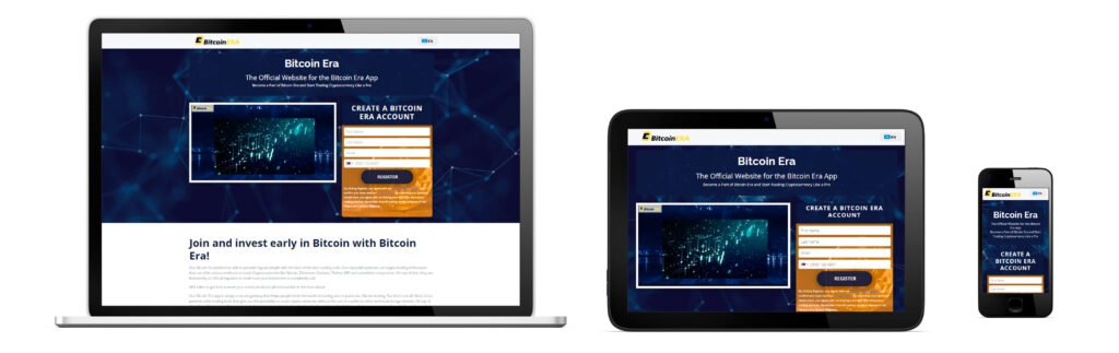 Crypto Genius official website responsive design
